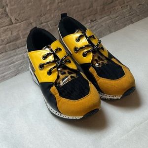 Yellow Cheetah Sneakers